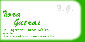 nora gutrai business card